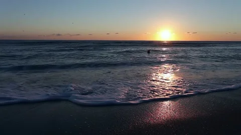 Sunrise on the beach Video stock 46015032