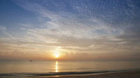 Sunrise at the beach Stock Footage 49708600