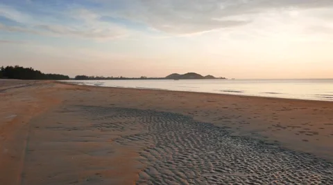 Sunrise on the beach Stock Footage 50375629