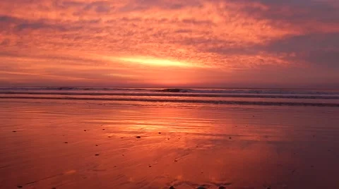 Sunrise at the beach Stock Footage 51553343