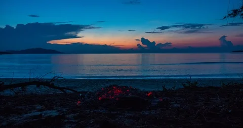 Sunrise on the beach Video stock 90221543