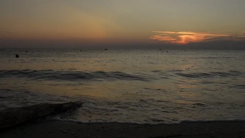 Sunrise beach Stock Footage 94848204