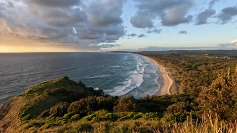Sunrise at the beach Stock Footage 222492369