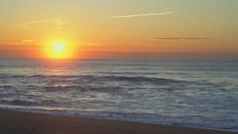 Sunrise on the Beach Stock Footage 241028152