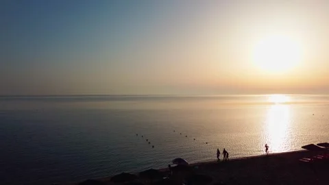 Sunrise On The Beach Stock Footage 248676604