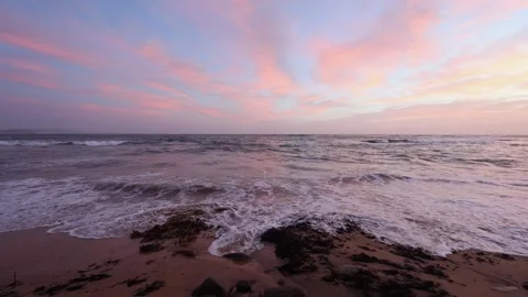 Sunrise at the beach Stock Footage 264493546