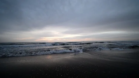 Sunrise on a beach of the mediterranean sea 스톡 동영상 104106963