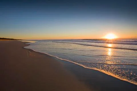 Sunrise at the beach Foto stock