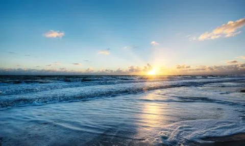 Sunrise at the Beach Stock Photos