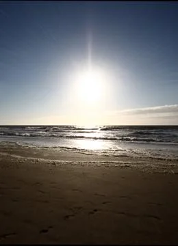Sunrise at the beach 스톡 사진