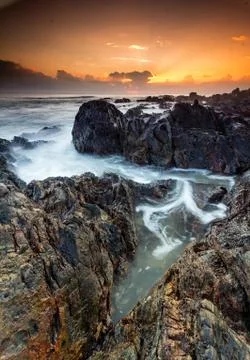 Sunrise at the beach Photos