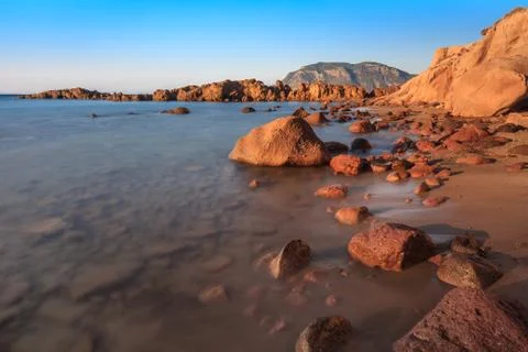 Sunrise on the beach Stock Photos
