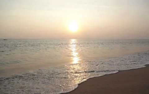 Sunrise beach Stock Photos