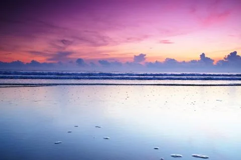 Sunrise at the beach Stock Photos