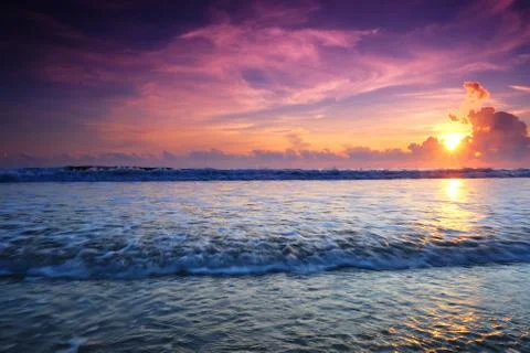 Sunrise at the beach Stock Photos