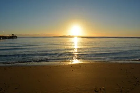 Sunrise on the beach Stock-Fotos