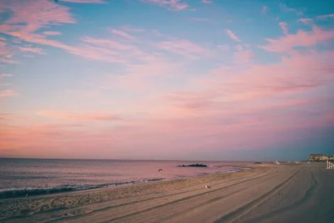 Sunrise Beach 库存照片