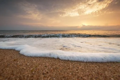 Sunrise at the beach. Stock Photos