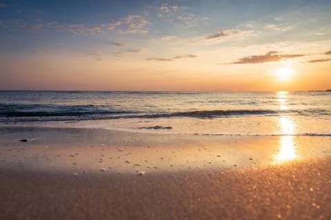 Sunrise at the beach. Stock Photos