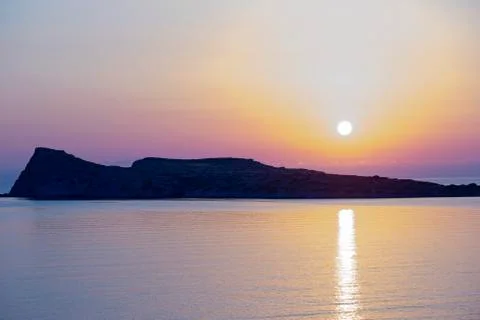 Sunrise on the beach Stock Photos