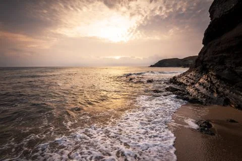 Sunrise at the beach. Foto stock