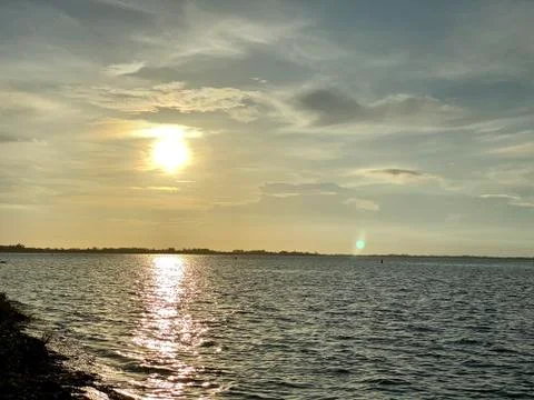 Sunrise at the beach Stock Photos