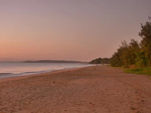 Sunrise on Beach Stock Photos