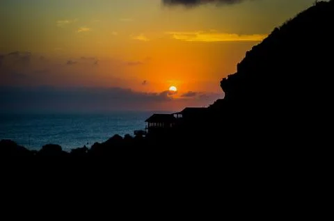 Sunrise at beach Foto stock