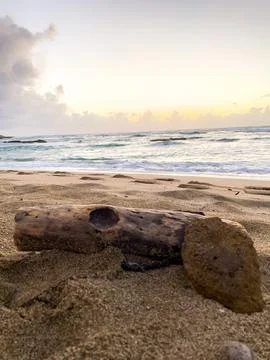 Sunrise at the beach Stock Photos