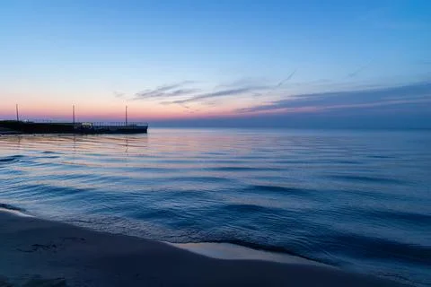 Sunrise at the beach Stock Photos