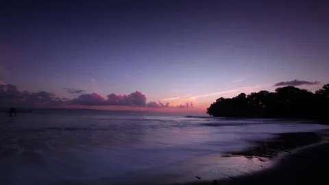 Sunrise beach. Timelapse landscape Stock Footage 71708307
