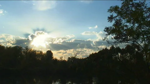 Sunrise - Beautiful Blue Stock Footage 89970