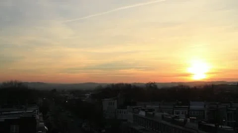 Sunrise beautiful dawn time lapse winter Stock-Footage 12677792