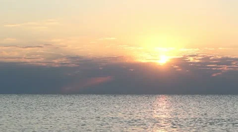 Sunrise behind the clouds Stock Footage 12273259