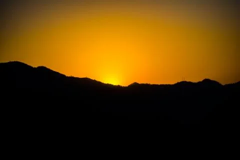 Sunrise behind the mountains of Rishikesh, Stock Photos