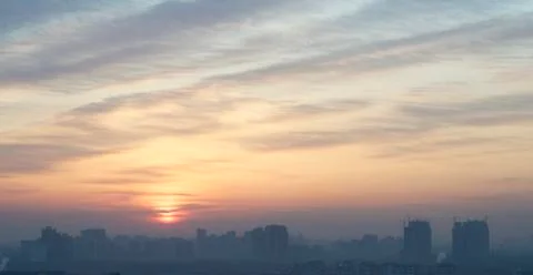 Sunrise in beijing Stock Photos