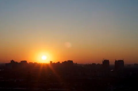 Sunrise in beijing Stock Photos