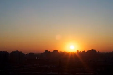 Sunrise in beijing Foto stock