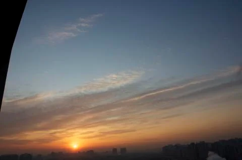 Sunrise in beijing Stock Photos