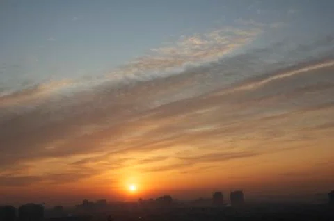 Sunrise in beijing Stock Photos