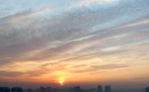 Sunrise in beijing Stock Photos