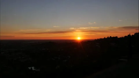 Sunrise from Bergamo Video stock 232481713