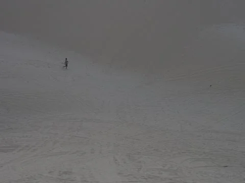 Sunrise at the Big Sand Dune in Mui Ne City, Travel in Vietnam in 2012 Decemb Stock Photos