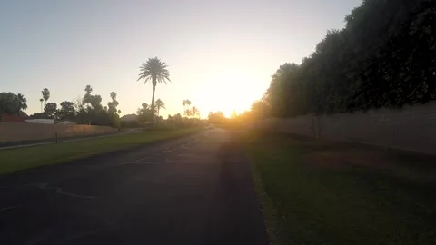 Sunrise Biking Stock Footage 130887400
