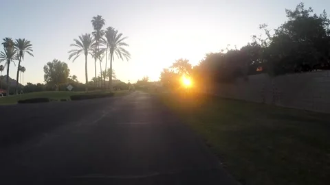Sunrise Biking Stock Footage 130887422