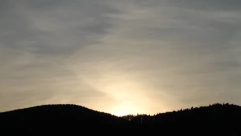 Sunrise with birds flying Stock-Footage 9446413