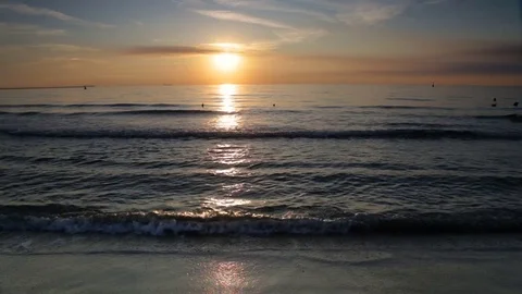 Sunrise at the Black Sea Stock Footage 80279364