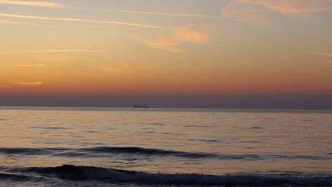 Sunrise at the Black Sea Stock Footage 80279523