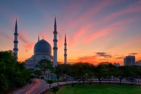 Sunrise at the Blue Mosque Stock Photos