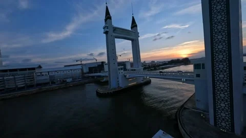 Sunrise Bridge 库存影片 238520620